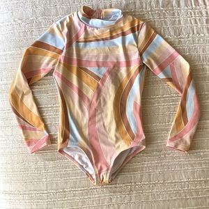 Billabong Girls “Sea of Gold” long sleeve swimsuit surf suit